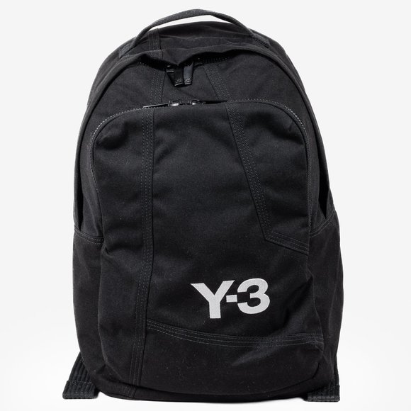 Y-3 Other - Y-3 Logo Embroidered Black Canvas Backpack